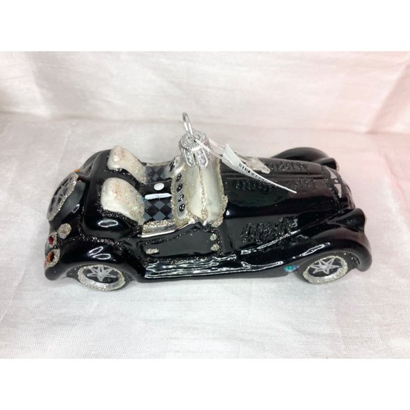 NEW Hand-Painted Roadster Blown Glass Christmas Car Ornament 2002 – Poland-Made - Picture 6 of 10